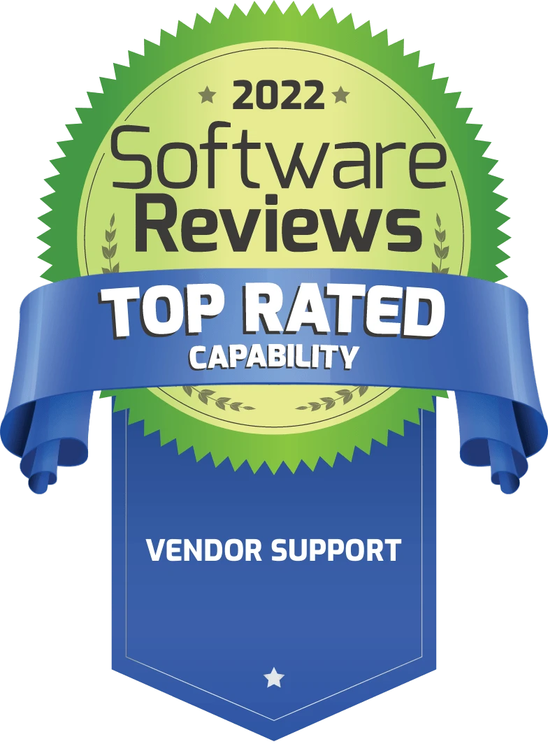 Vendor Support Capability 2022 Award